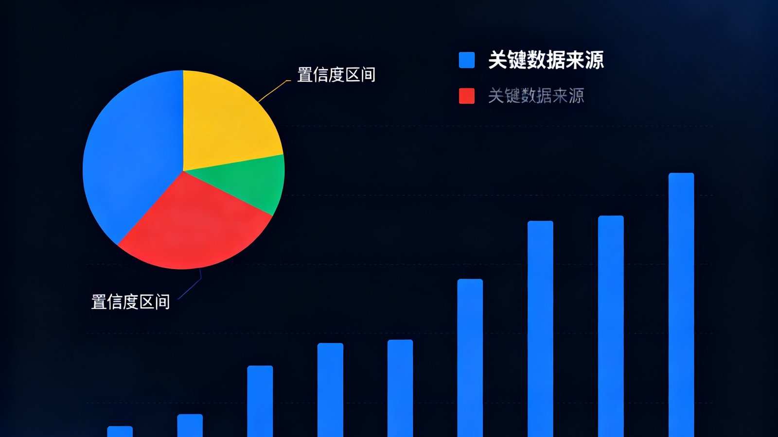 探球网AI智能预测模型输出的胜平负概率分布图表，以饼图和柱状图结合展示，标注了置信度区间和关键数据来源